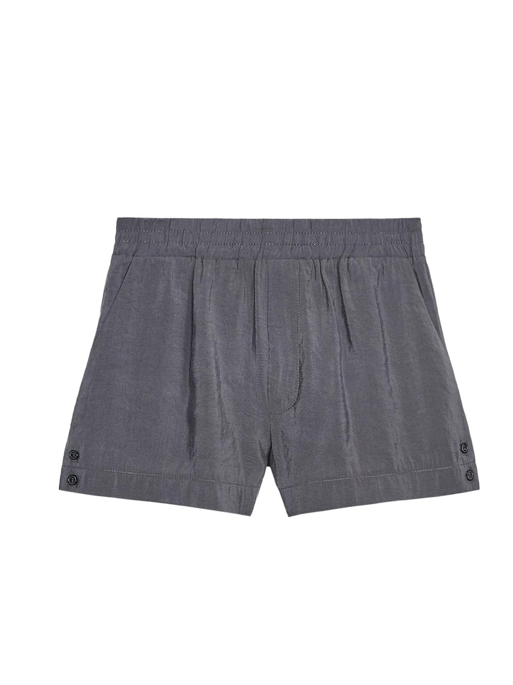 Zara Gray Elastic Waist Short Shorts